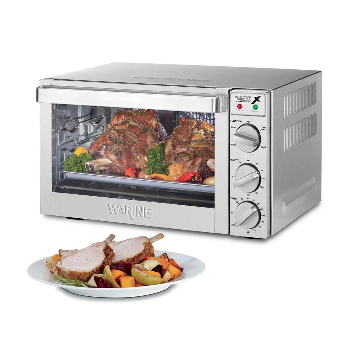Waring WCO250X Single-Deck Electric Convection Oven w/ Manual Controls, Quarter-Size