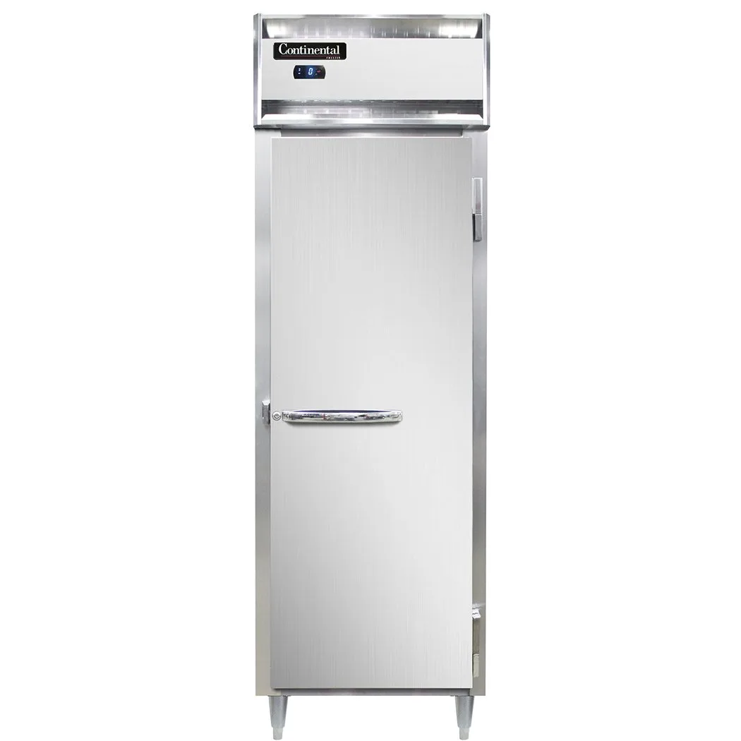 Continental Refrigerator D1FSNSA 26" 1-Section Reach-In Freezer, Solid Door, Top Mounted, Stainless Steel, 16 cu. ft.