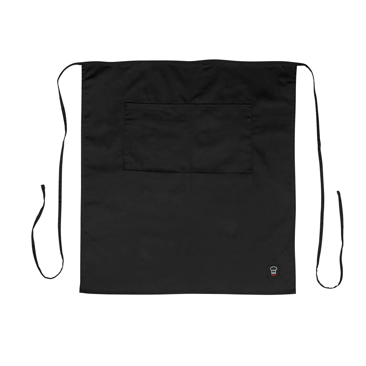 Winco WA-3129BK Bistro Apron, 32"L X 28"W (2) Pockets, Machine Wash And Dry, black