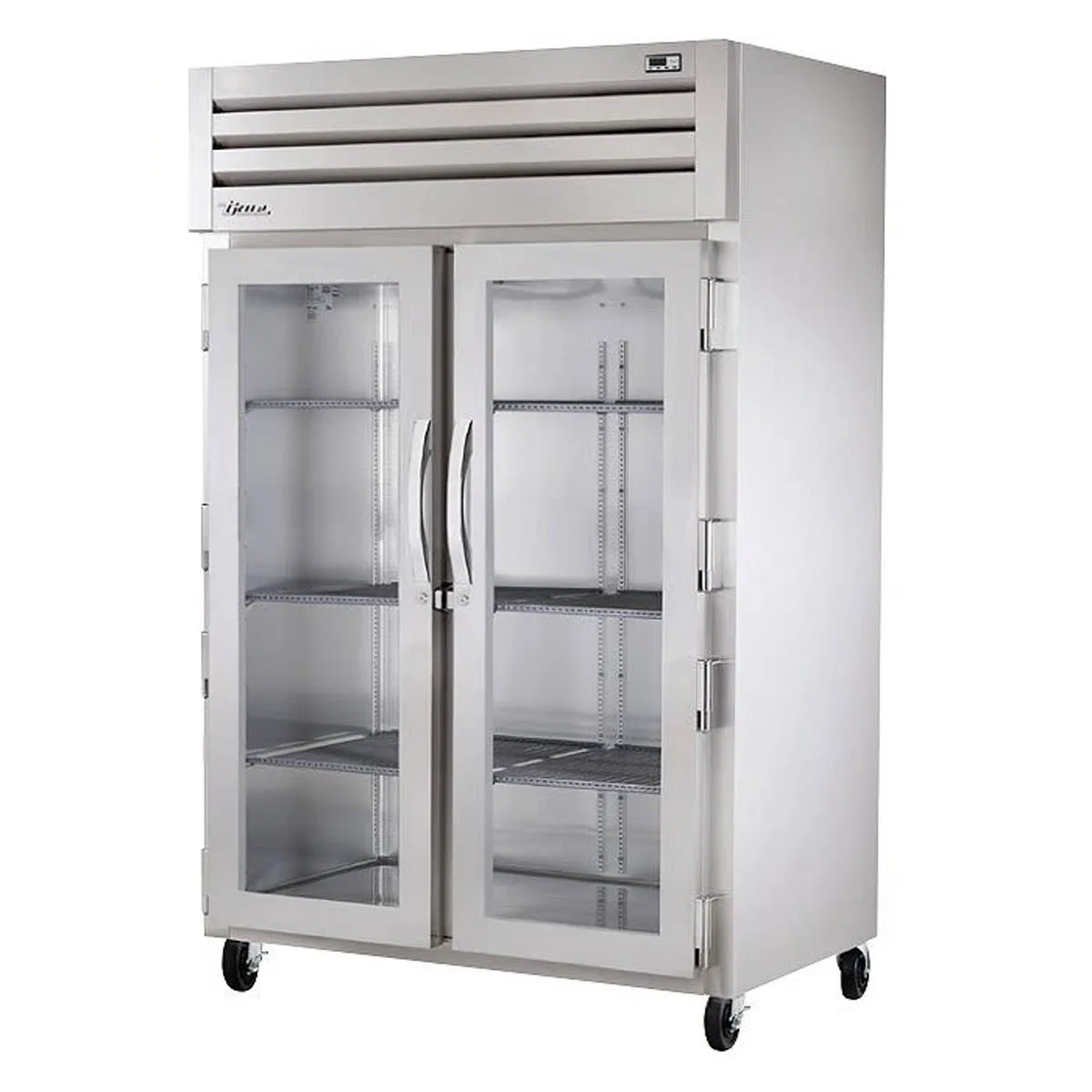 True STG2H-2G 2-Section Reach-In Heated Holding Cabinet, 2 Glass Doors, Stainless Steel Front, 3kW, 208-230V