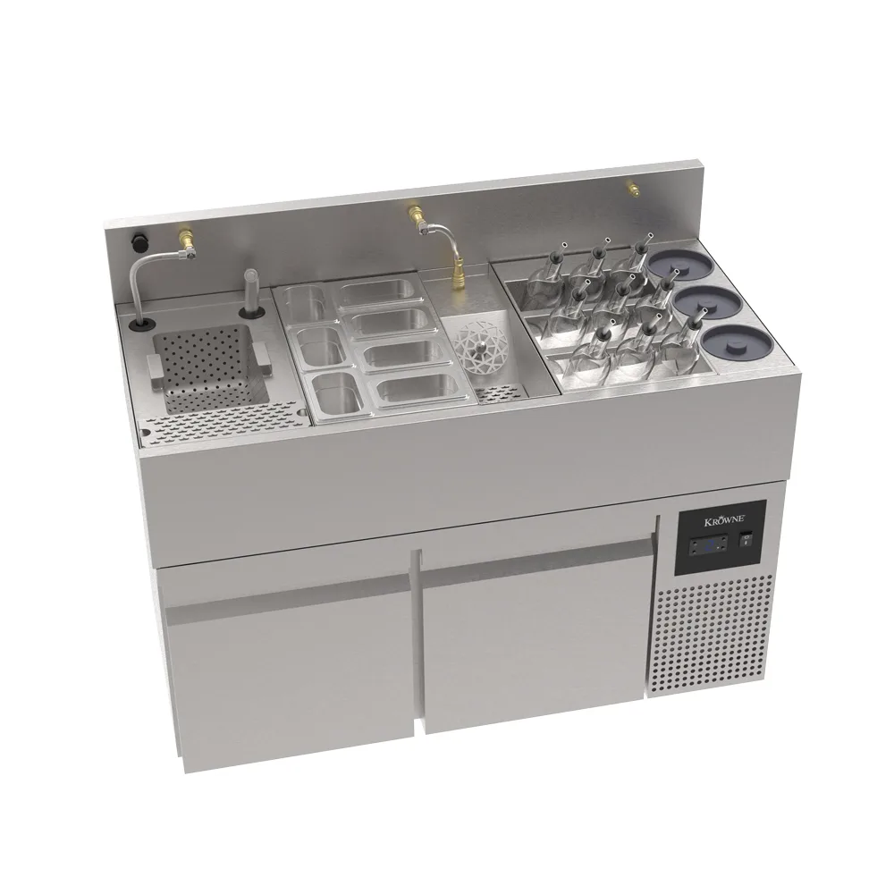 Krowne MW48R-CF Blender Station Underbar Ice Bin/Cocktail Station