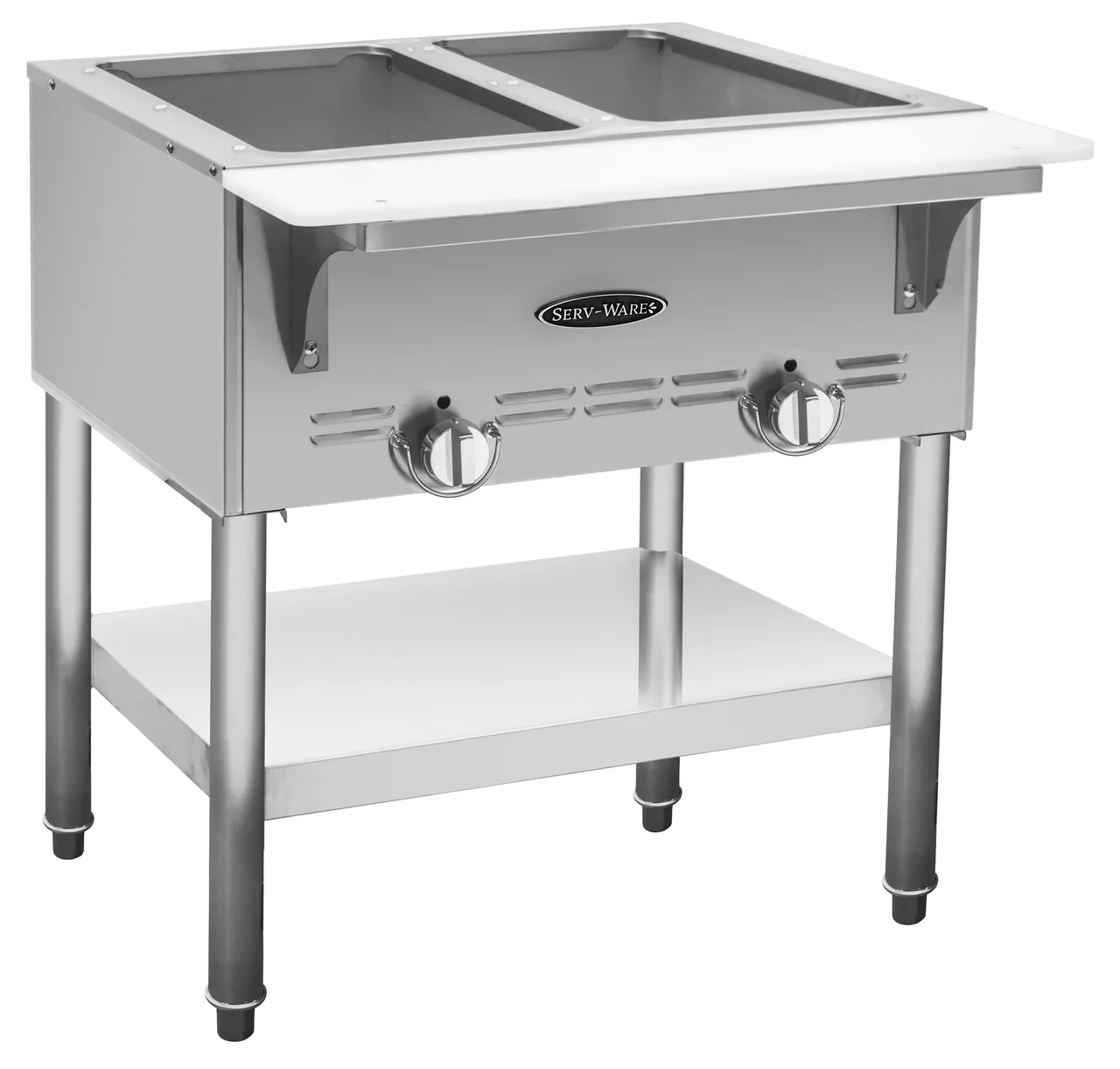 Serv-Ware GST2-LP Swp 2 Bay Gas Steam Table Lp