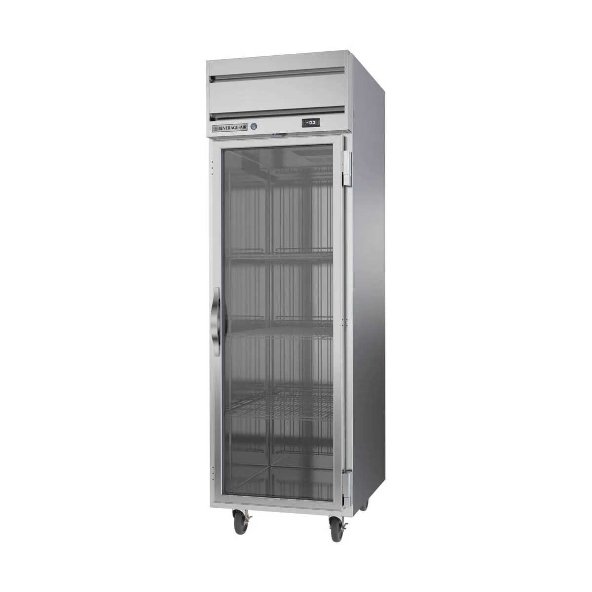 Beverage Air HFPS1HC-1G 26" One Section Reach-In Freezer w/ Glass Door, Stainless Steel, 21 cu. ft.
