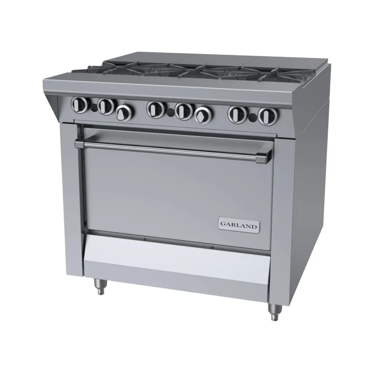 Garland US Range M43FTR 34" Gas Heavy Duty Range w/ (3) Open Burners, (3) French Tops, (1) Standard Oven, 139.000 BTU