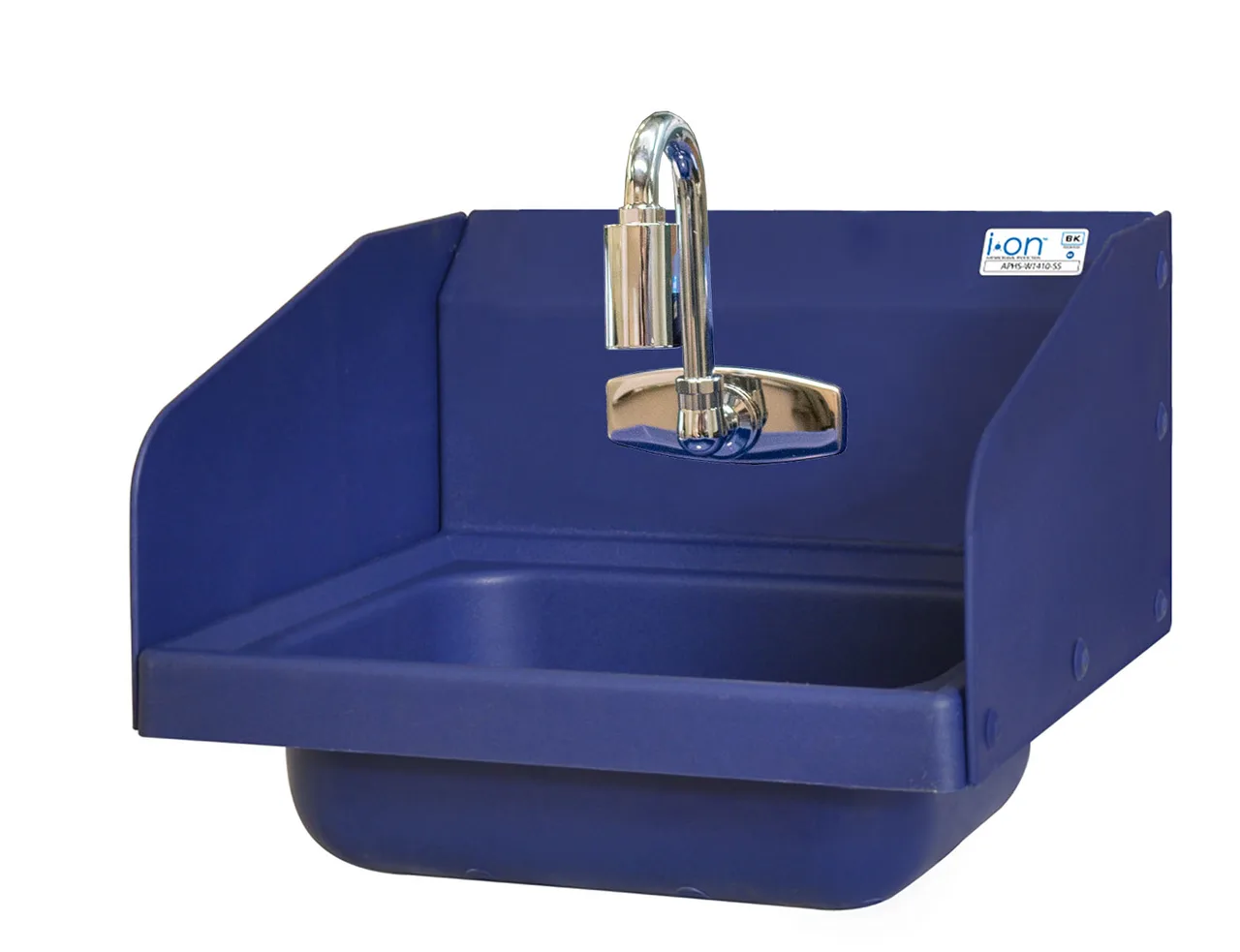 BK Resources APHS-W1410-1SSFA 14" Drop-In Hand Sink without Faucet - 3 Splashes