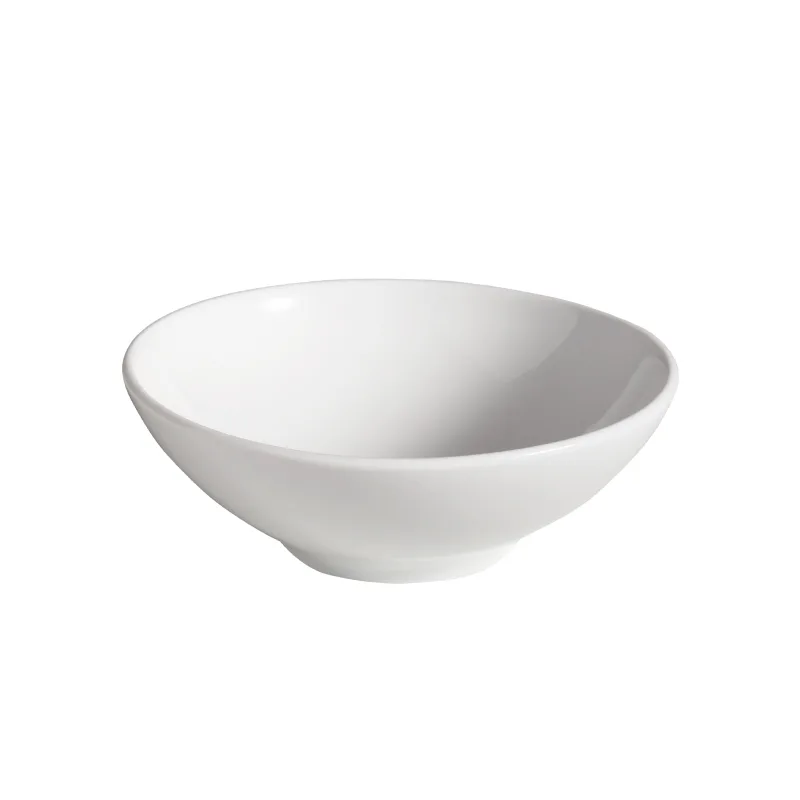 GET PA1101930024 Bowl, 2.7 Oz., 3-3/4" Dia., Round, Rolled Edge, Porcelain, White - 1 Dozen