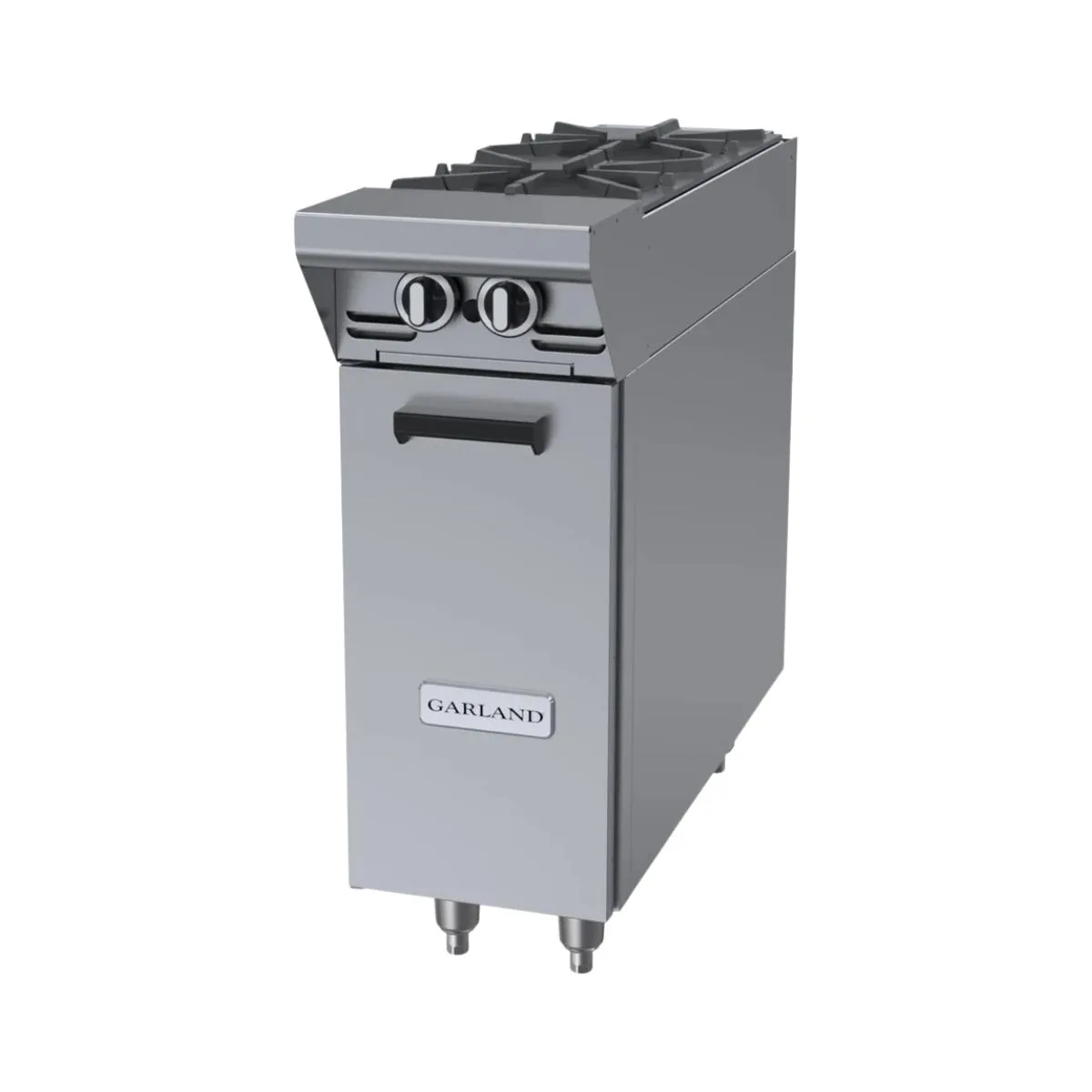 Garland US Range M12S 12" Gas Heavy Duty w/ (2) Open Burners, (1) Cabinet Base, 48.000 BTU