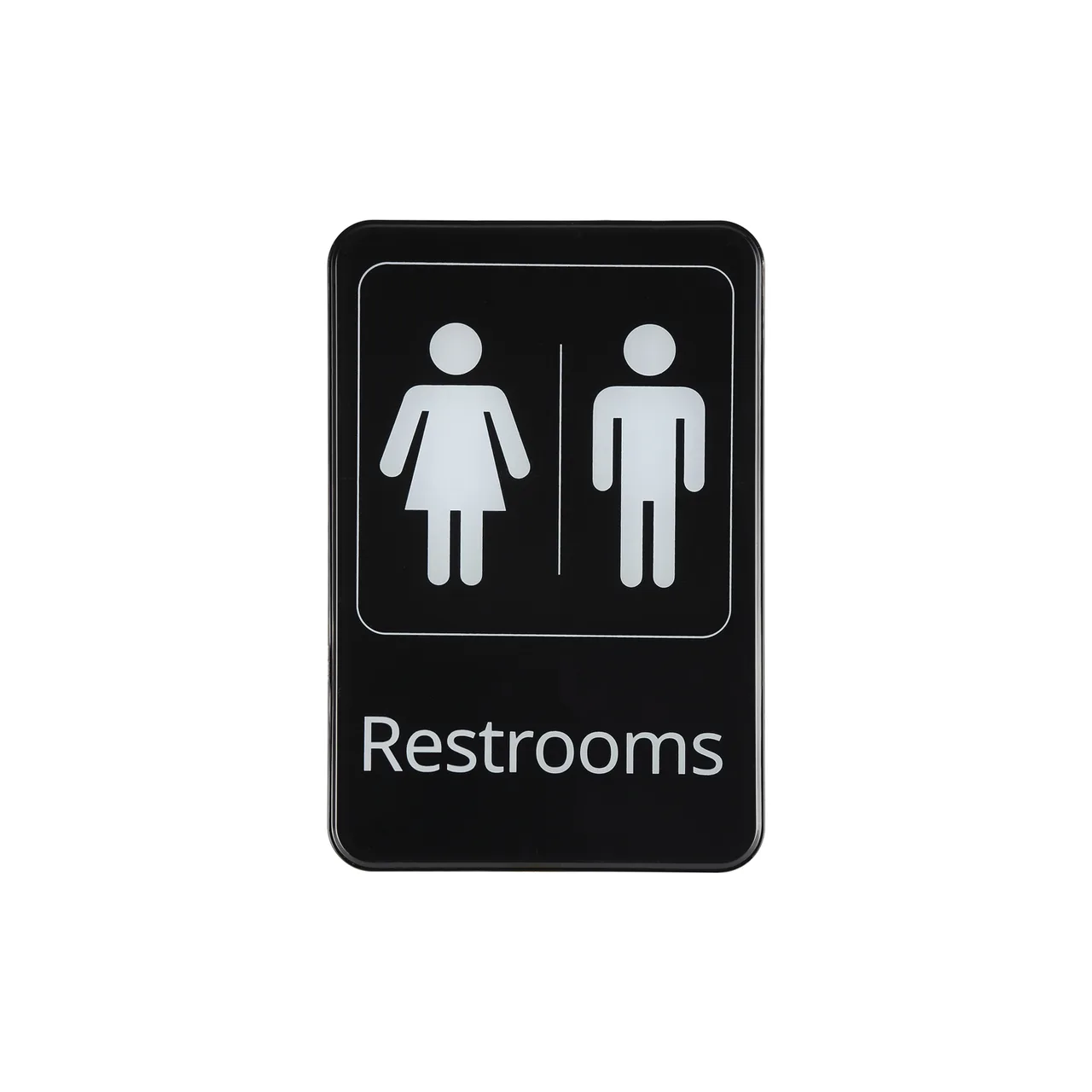 CAC China SCE9-RR07 Compliance Sign, 6" x 9", English, Black, Heavy-Duty Plastic