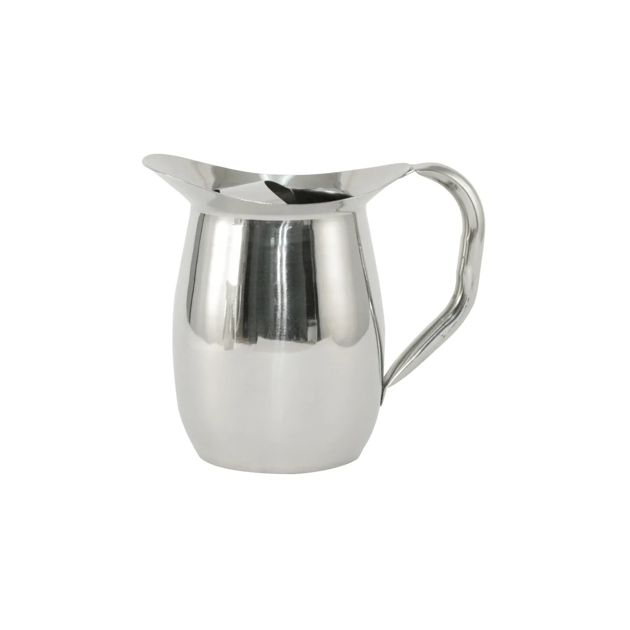 CAC China SWPB-2G 2-Quart Stainless Steel Water Pitcher with Ice Guard and Handle - 1/Each