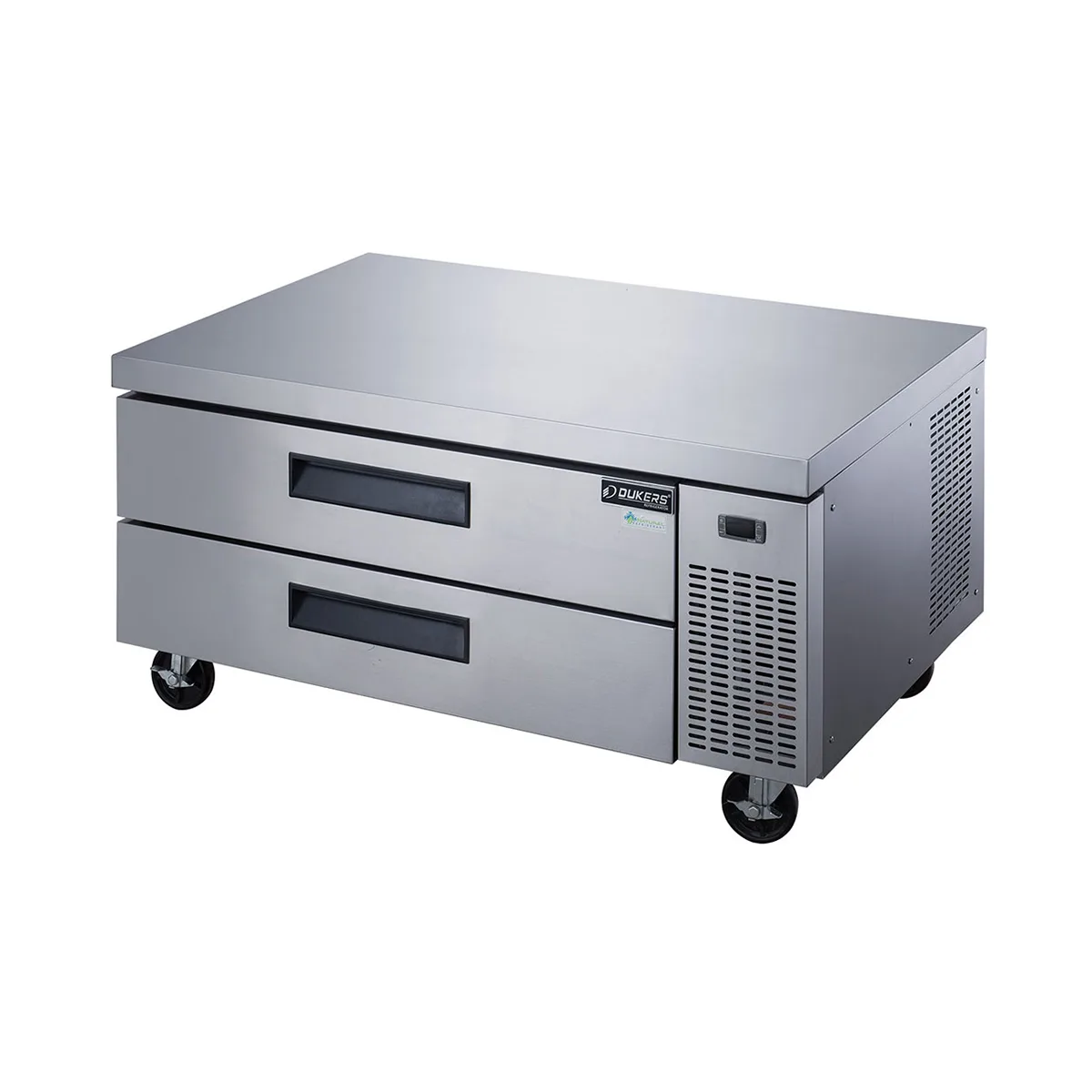 Dukers Appliance Co DCB48-D2 48" 2 Drawers Refrigerated Chef Base, All Stainless Steel