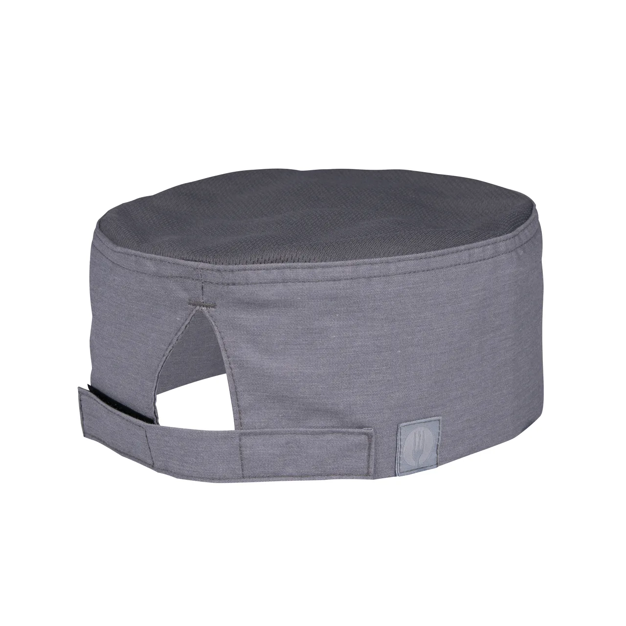 Chef Works HBA01-GRY-SM Gray Beanie, Poly/Cotton, Adjustable Velcro Closure, One Size Fits Most