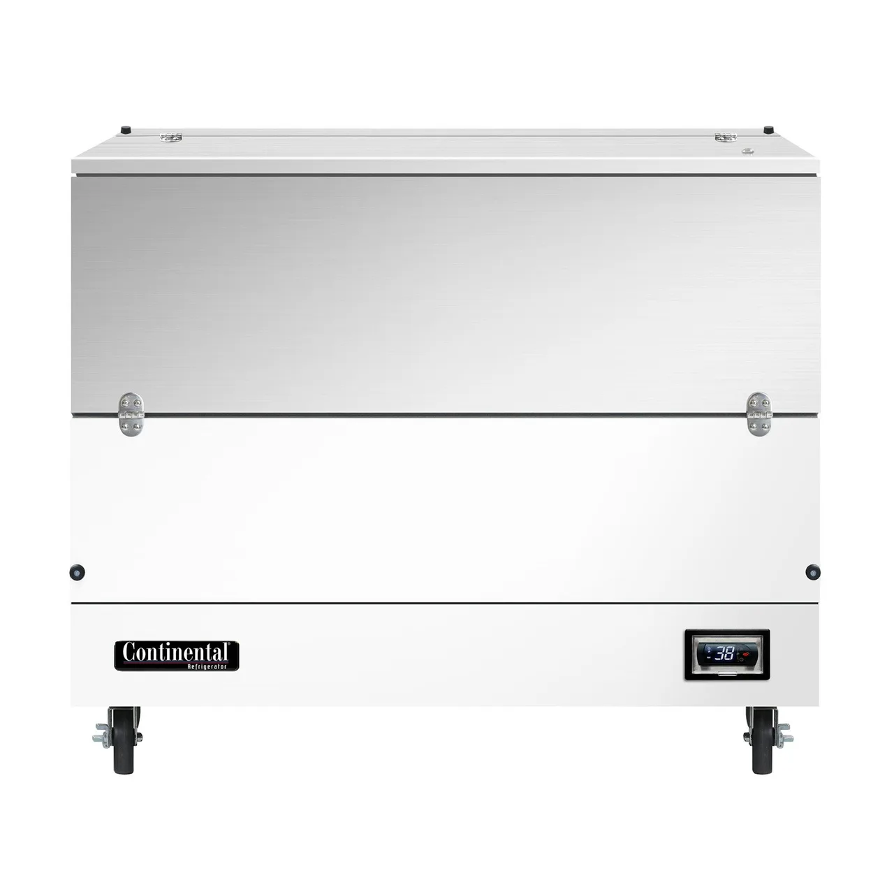 Continental Refrigerator MC4NSCW 49" Single Sided Milk Cooler, Cold Wall, 12 Crates Capacity