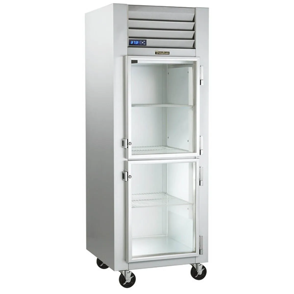 Traulsen G11000-032 30" 1-Section Reach-In Refrigerator w/ 2 Glass Right Hinged Half-Doors, Top Mount, 23.67 cu. ft.