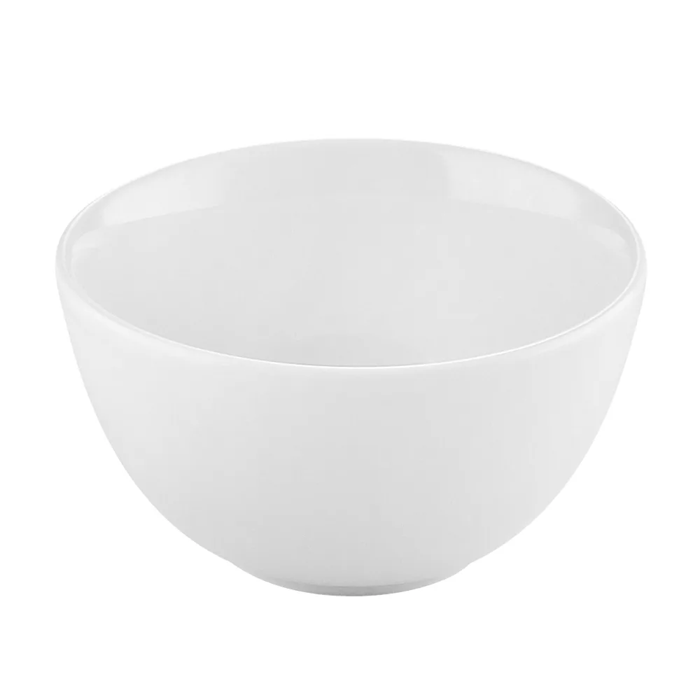 CAC China UVS-B7 45oz Porcelain Bowl, 7" Dia. x 3-1/4" H, White, Dishwasher, Oven Safe - Dozen
