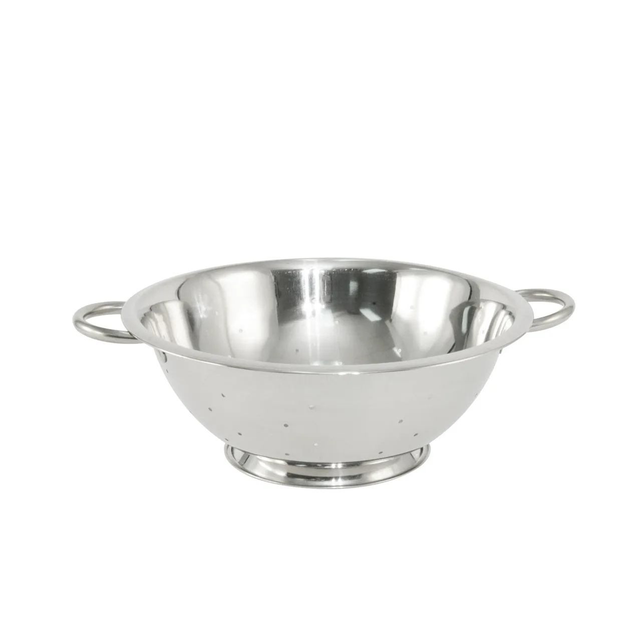 CAC China SMCD-5 Colander, 5 qt., 11-5/8" dia. x 3-7/8"H, Stainless Steel
