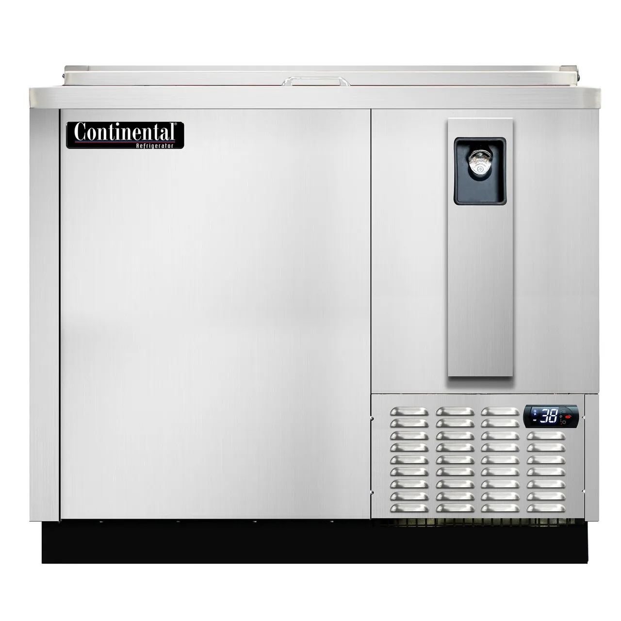 Continental Refrigerator BC37NSS 37" Stainless Steel Horizontal Bottle Cooler