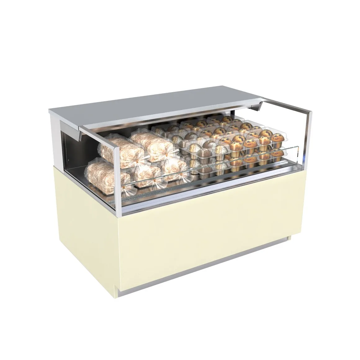 Structural Concepts NR3633DSSV 36" Reveal® Self-Service Non-Refrigerated Case, Freestanding