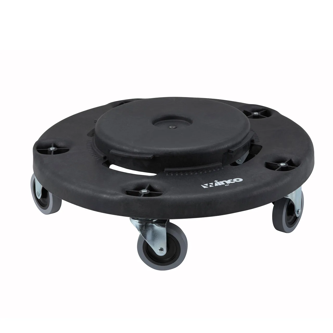 Winco DLR-18 Dolly, 18" Dia. X 6"H, Round, Holds Up To 400 lbs., Heavy Duty