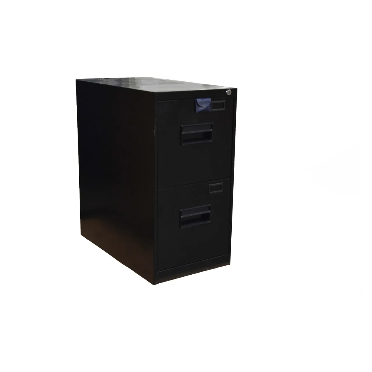 Omcan USA 21655 - 15" Vertical Filing Cabinet, 2 Drawers, Black, 15" Height, 15" Width, 15" Depth