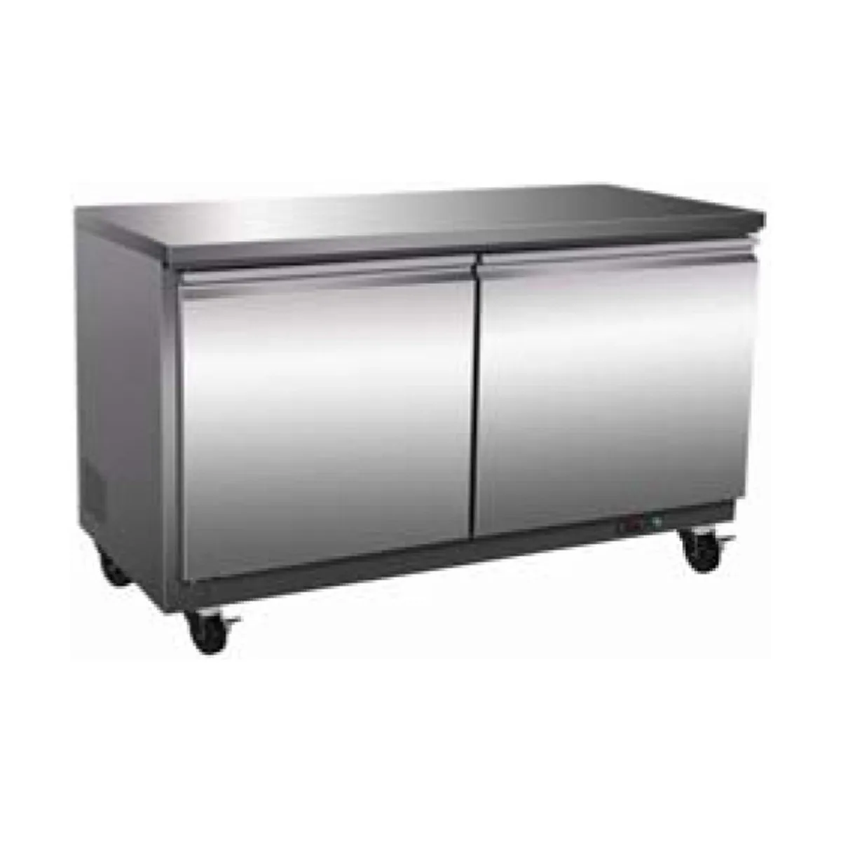 Serv-Ware UCR-60-HC 61" 2-Section Undercounter Refrigerator w/ 2 Doors, 15.5 cu ft