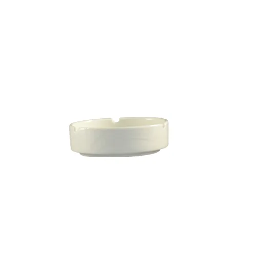 CAC China GAD-AT - Ashtray, 4.5" Dia x 1" H, Round Porcelain, Bone White - 1 Dozen