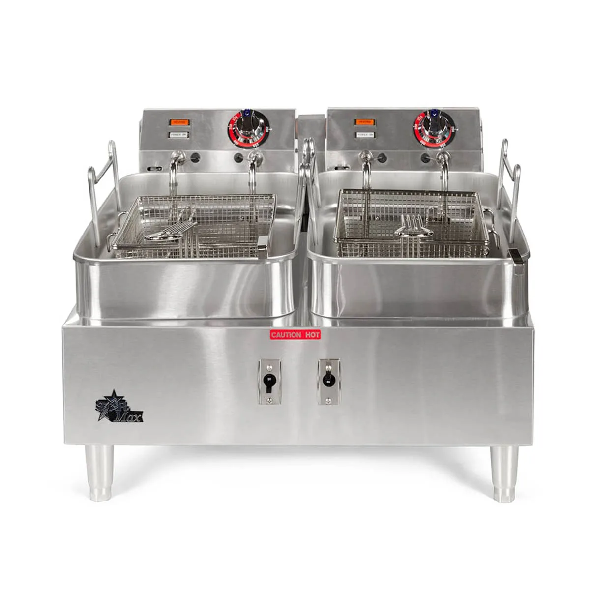Star 530TF Countertop Split Pot Electric Fryer w/ 30 Lb Capacity, Single Basket, 208/240V