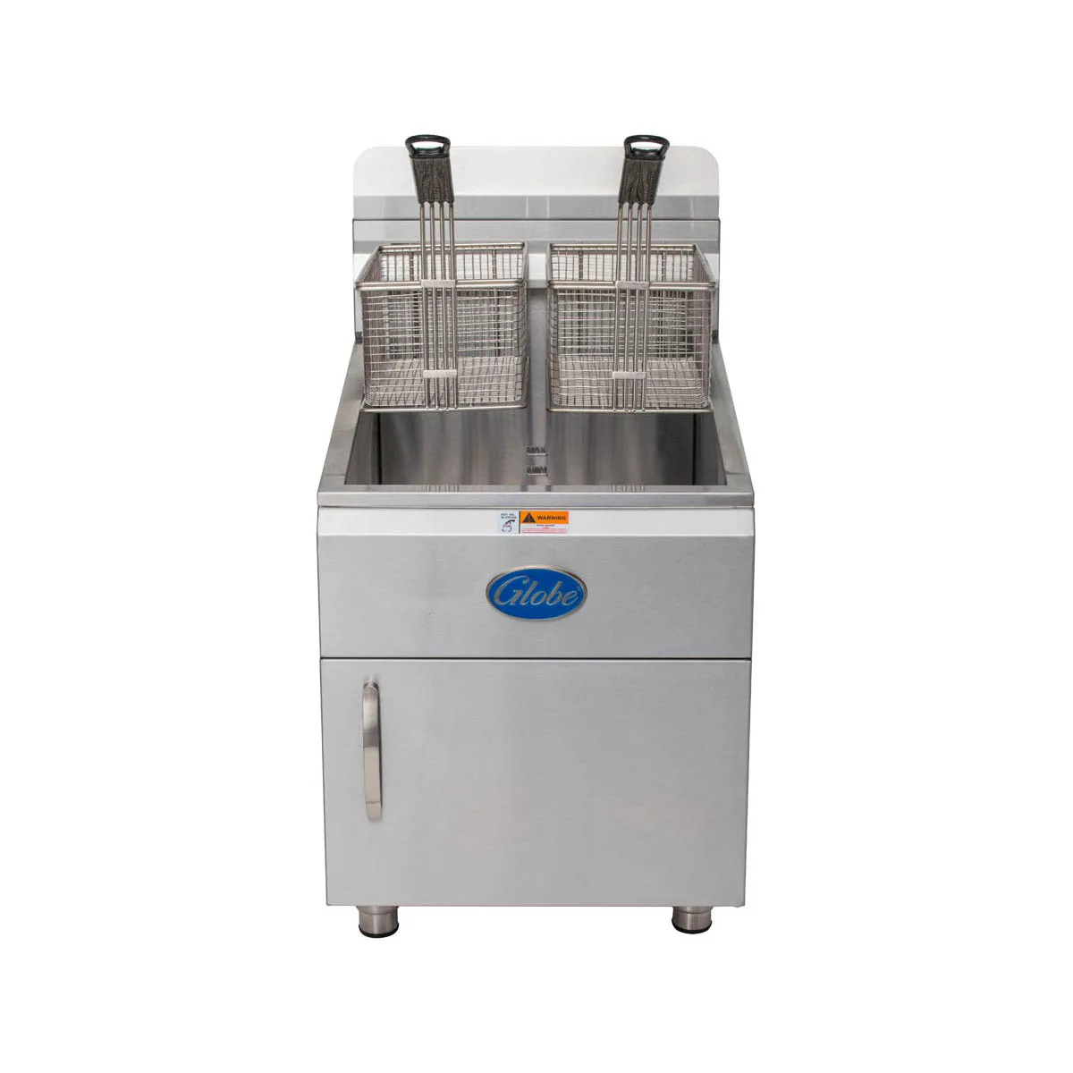 Globe GF30PG Full Pot Countertop Gas Fryer w/ 30 lbs Capacity, 2 Baskets, LP Gas, Thermostatic