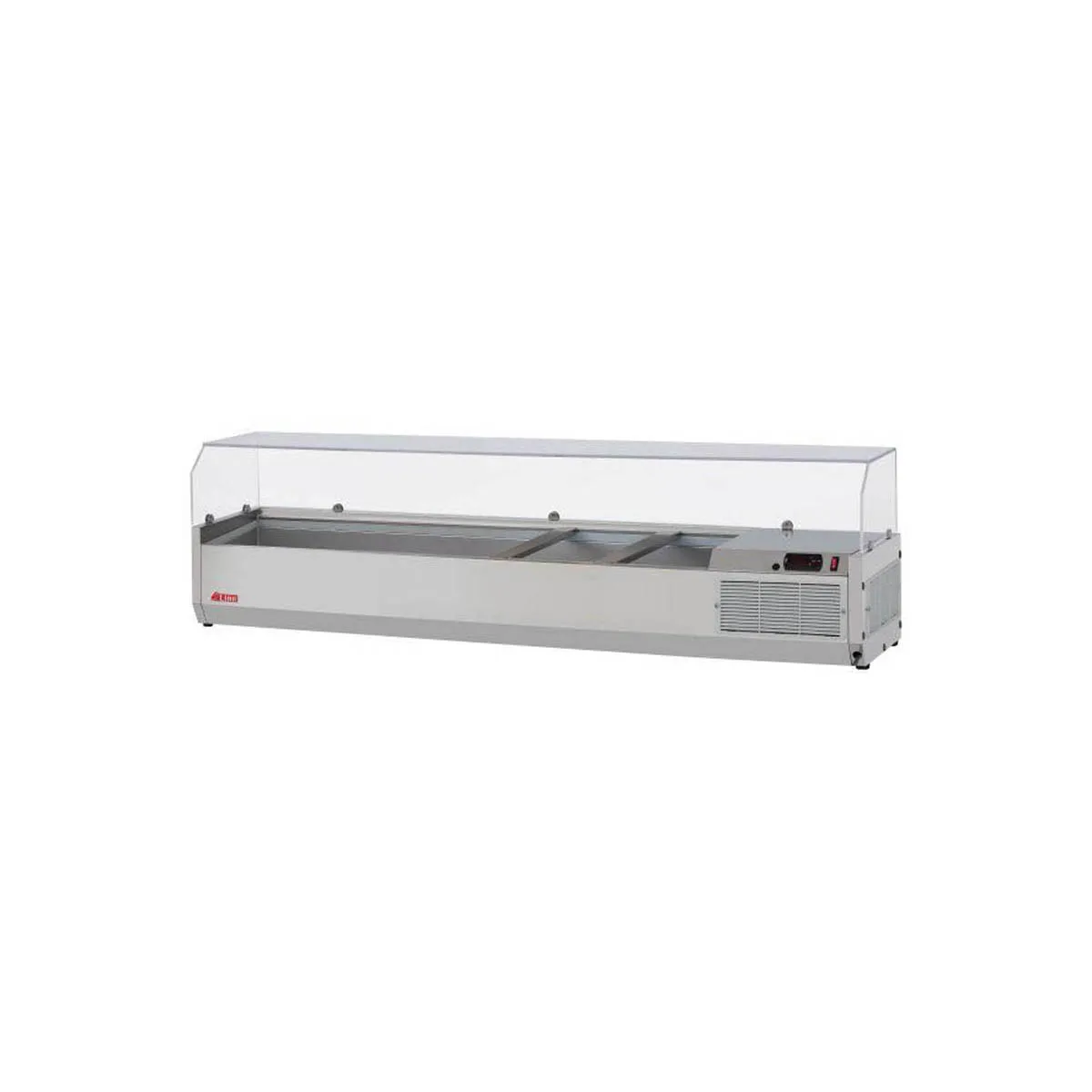 Turbo Air CTST-1500G-N 59" E-Line Countertop Salad Table, 7 Pan Capacity