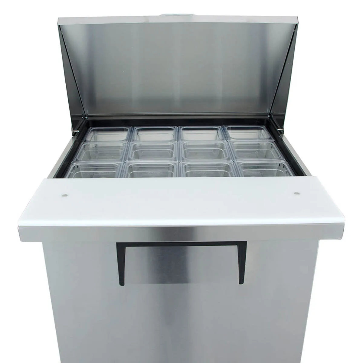 True TSSU-27-12M-C-HC 27" Mega Top Sandwich/Salad Prep Table w/ 1 Door 12 Pans