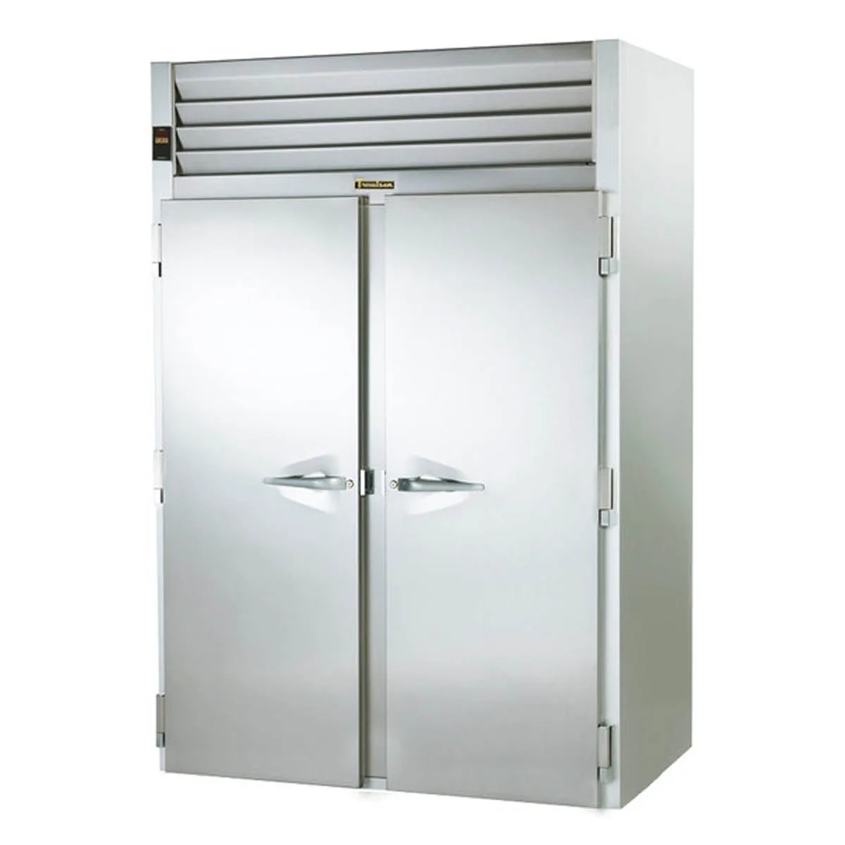 Traulsen RRI232LPUT-FHS 68" Roll-Thru Refrigerator w/ 4 Solid Doors, Self-Contained, All Stainless Steel, 79 cu. ft.