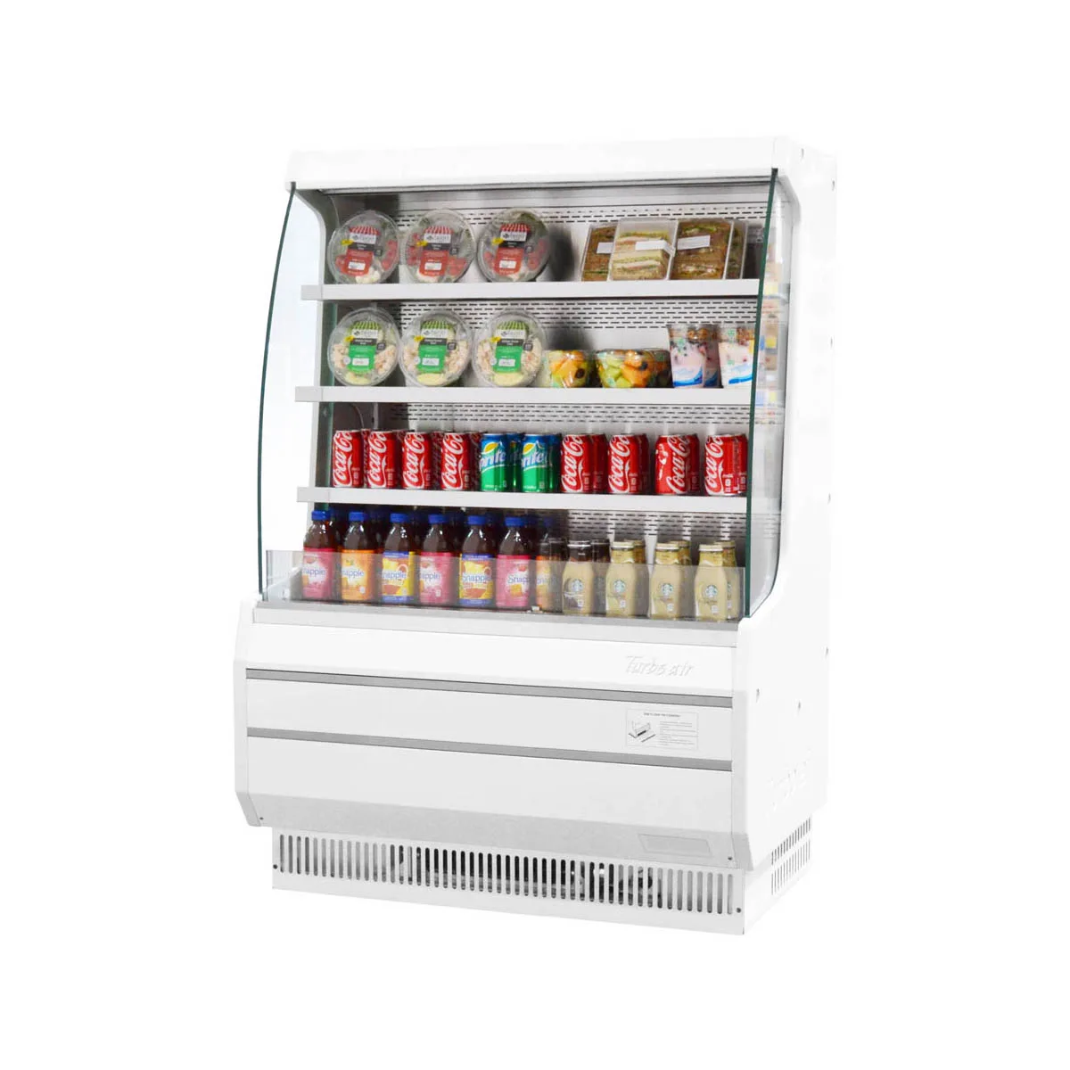 Turbo Air Turbo Air TOM-40MW(B)-N 39" Vertical Open Air Merchandiser, Specify Exterior, Self-Contained