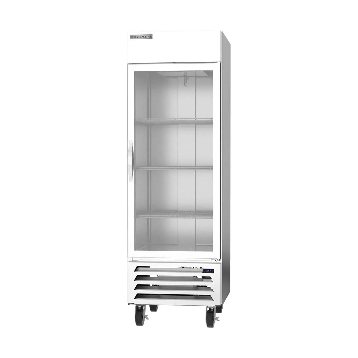 Beverage Air HBF23HC-1-G 27" 1-Glass Door Reach-In Freezer, Bottom Mount, 23.32 cu. ft., Stainless Steel