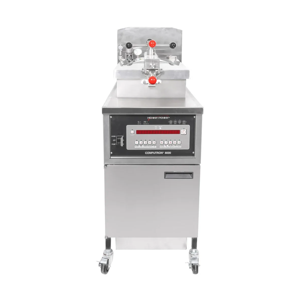Henny Penny PFG600.18 Gas Pressure Fryer w/ 43-lb Oil Capacity, Rectangular Frypot, 12 PSI