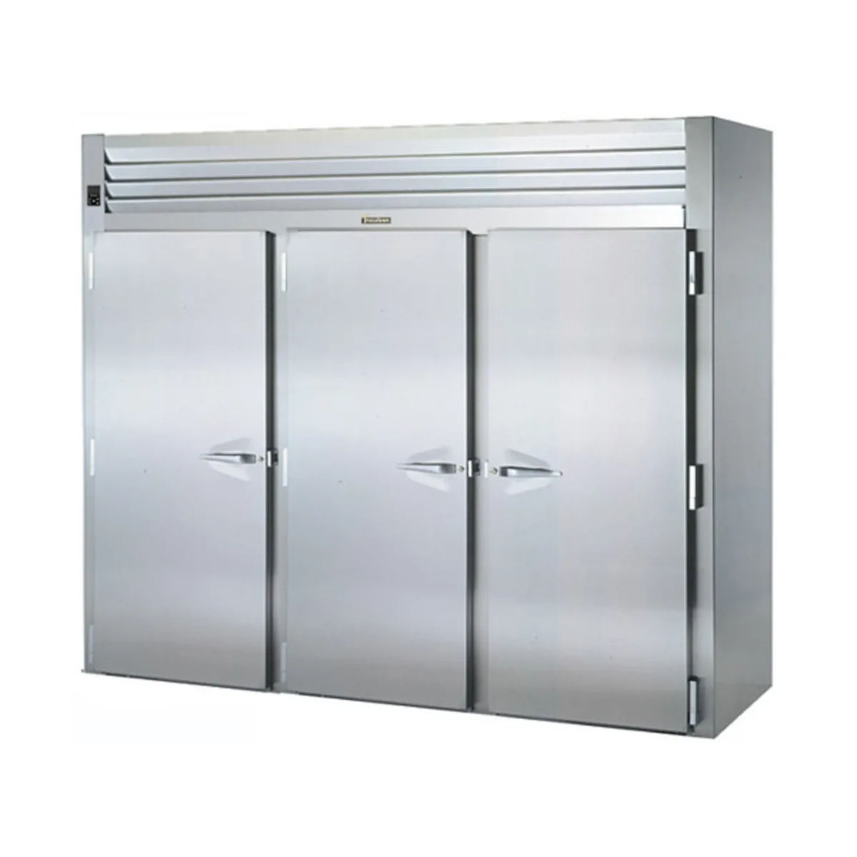 Traulsen RRI332HUT-FHS 100" 3-Section Roll-In Refrigerator w/ 3 Solid Doors, Self-Contained, 120.5 cu. ft.