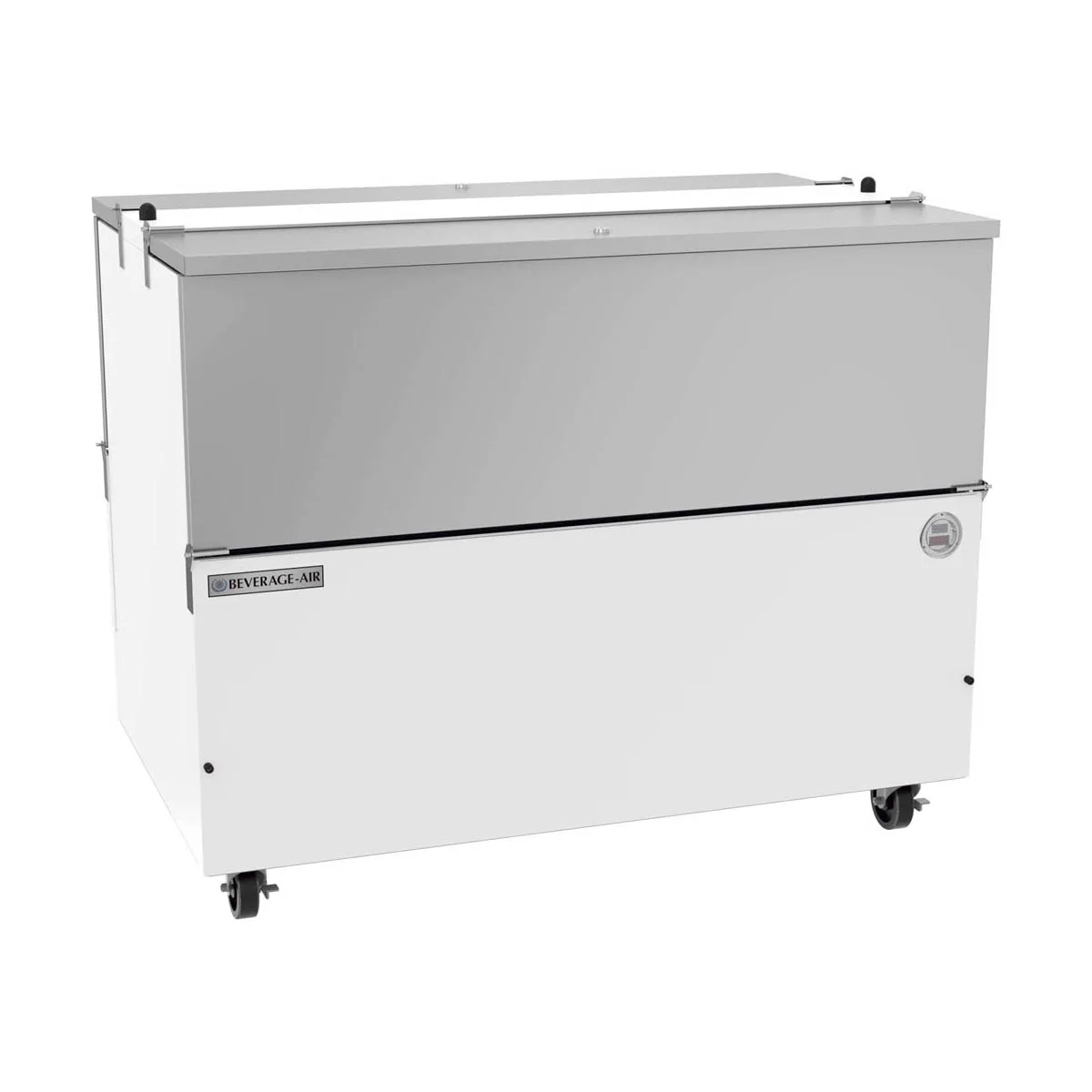 Beverage Air ST49HC-W-02 49" Dual Sided Milk Cooler, Cold Wall, 12 Crates Capacity
