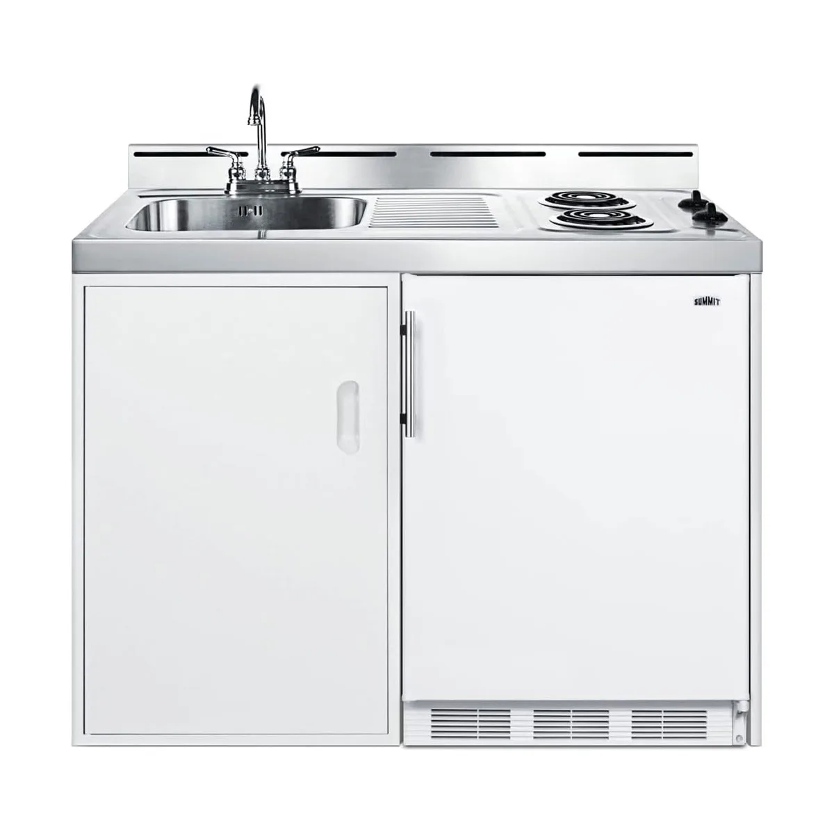 Summit C48ELPUMP All-In-One Kitchenette, No Plumbing Required