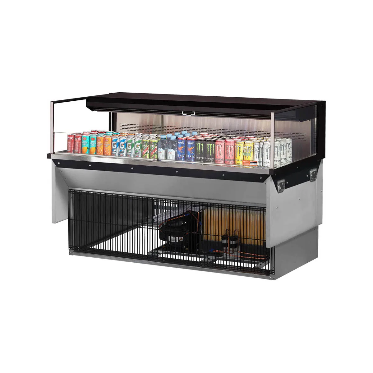 Turbo Air TOM-60L-UF-W(B)-1SI-N 60" Drop In Open Refrigerated Deli Display Case