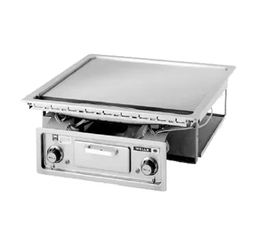 Wells G-136 24" Electric Drop-In Griddle, 18" Depth, 3/4" Steel Plate, Thermostatic Controls