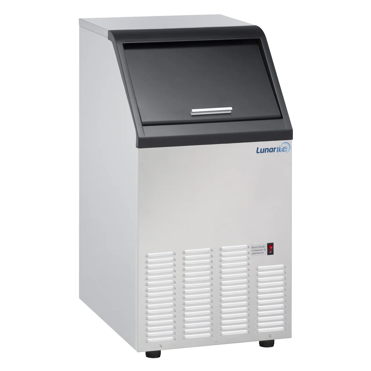 Adcraft LUIM-75 17" Air Cooled Full Cube 75 lb Undercounter Ice Machine with 25 lb Bin