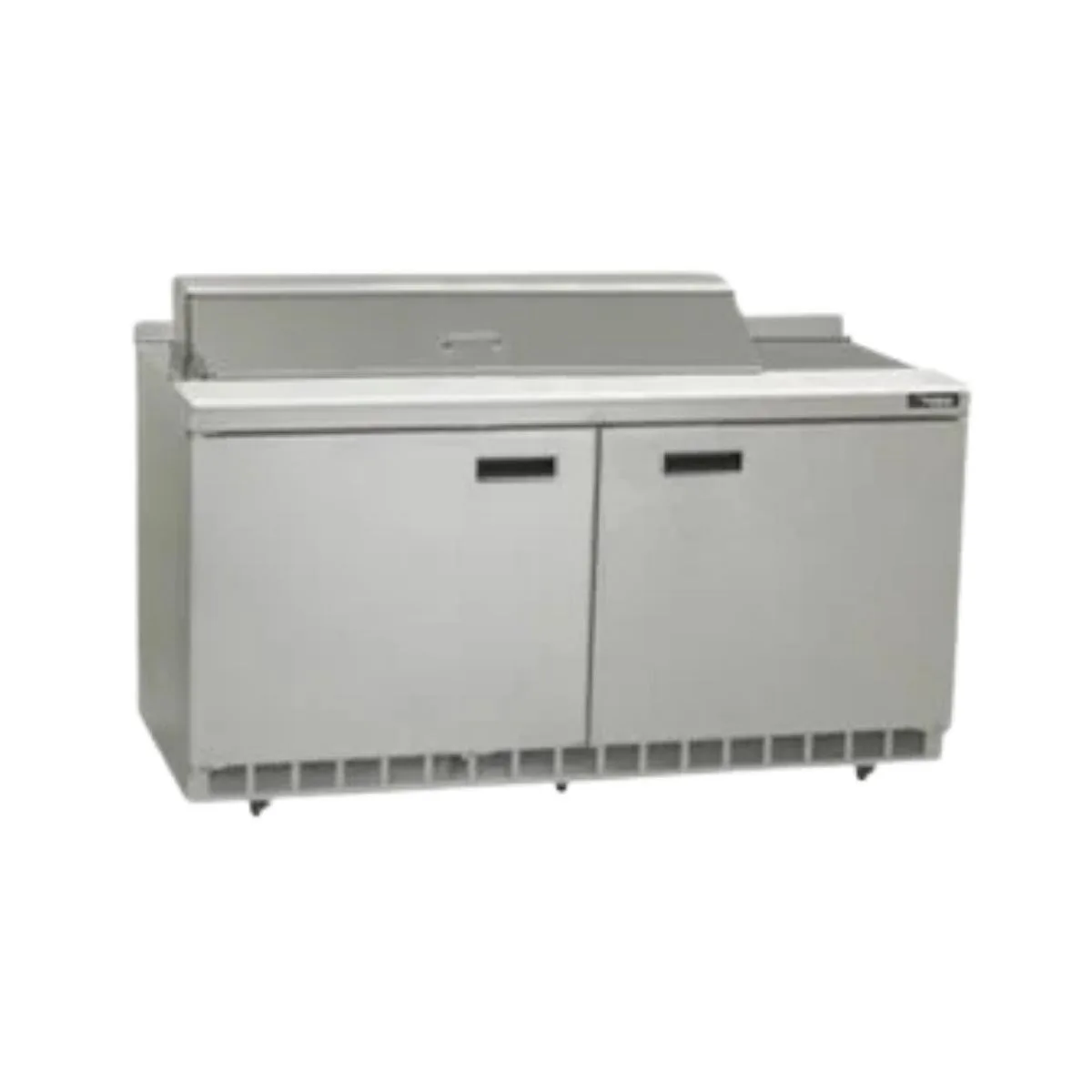 Delfield ST4460NP-18M 60" 2-Door Mega Top Sandwich and Salad Prep Table, 18 Pans