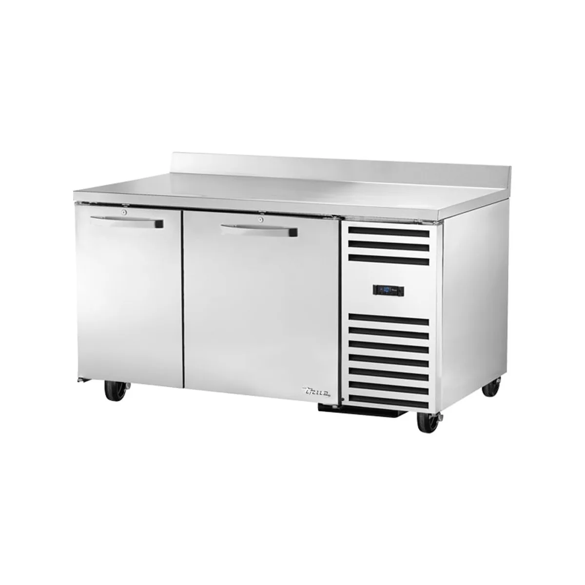 True TWT-60-32F-HC~SPEC3 60" 2-Section WorkTop Freezer w/ 2 Solid Doors, All Stainless Steel
