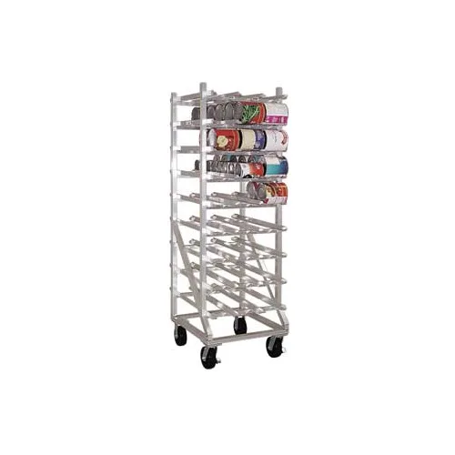 New Age 1251CK Aluminum Mobile Can Rack with 352 #2 1/2 or 484 #303 Capacity