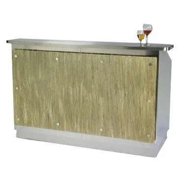 Lakeside 76112 Wilson 50 lb. Ice Bin (2) 7-Bottle Speed Rail-96" Portable Bar