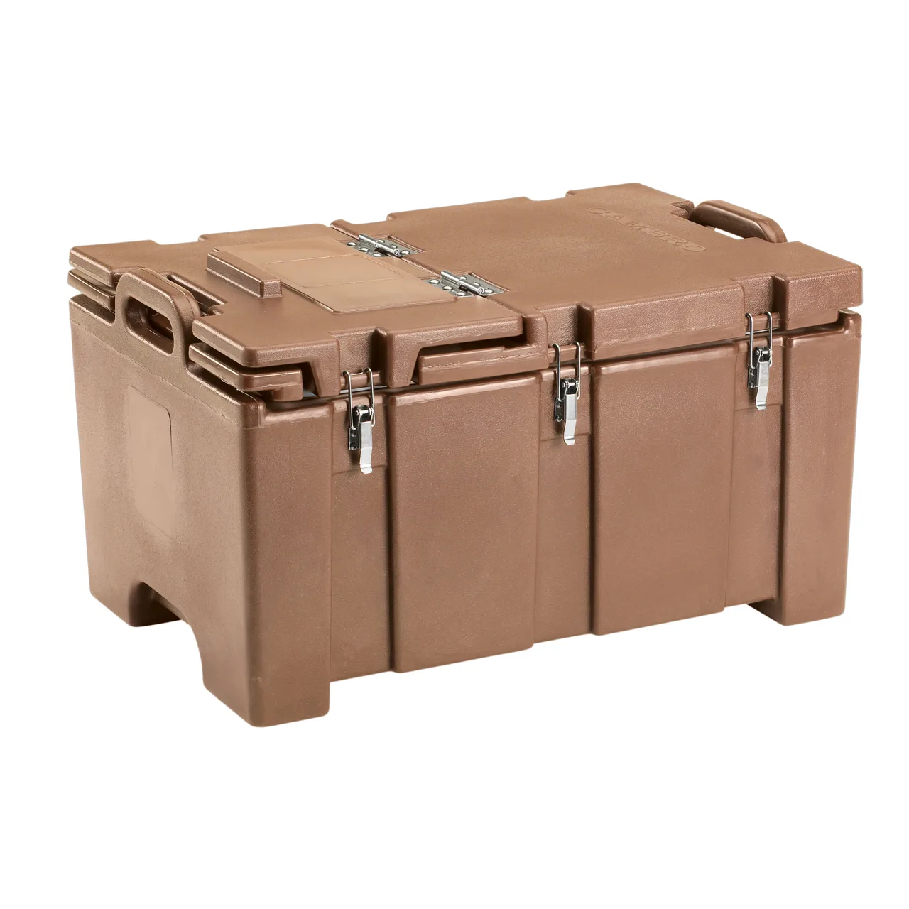 Cambro 100MPCHL157 Camcarriers® Top Loading Insulated Food Carrier w/ Hinged Lid, Coffee Beige