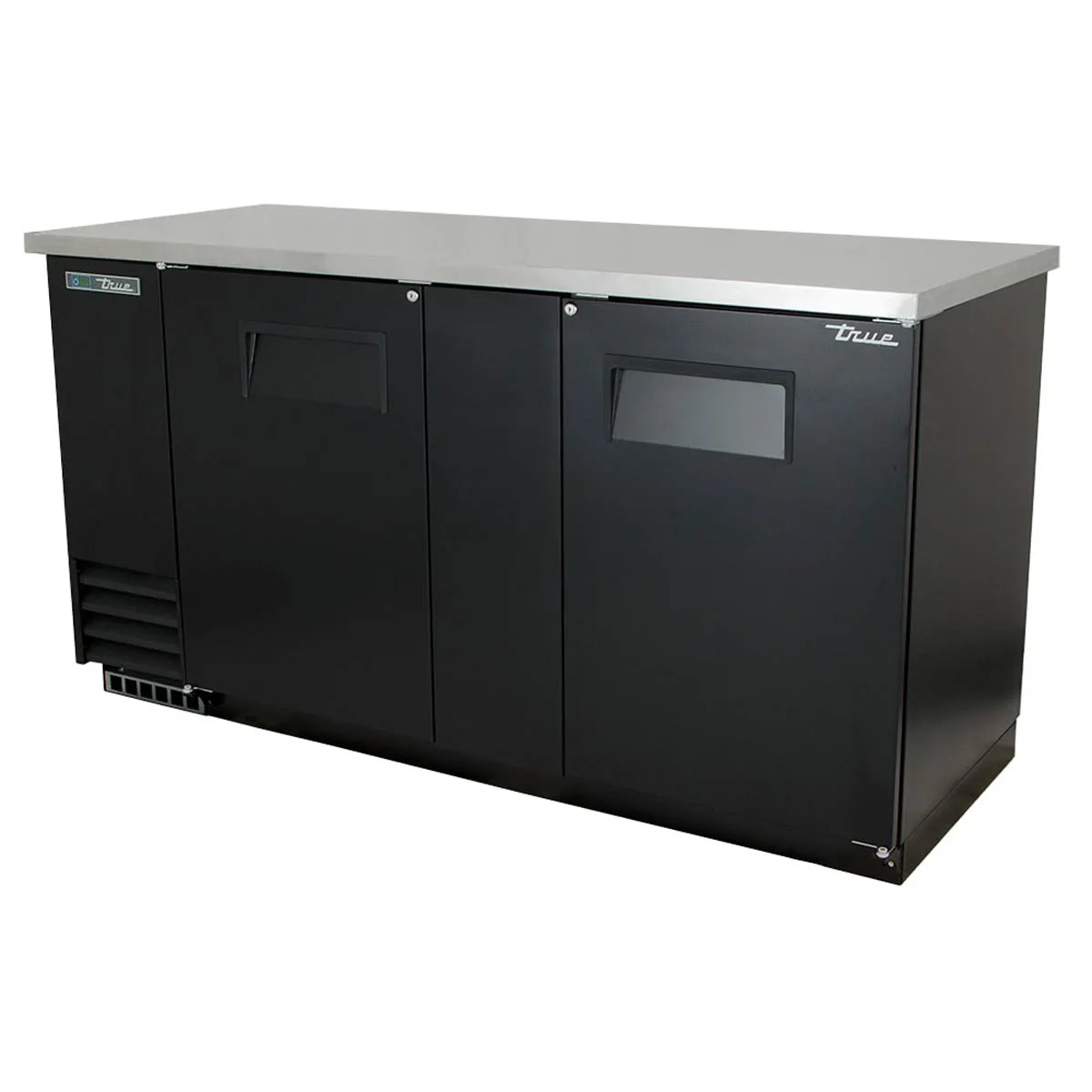 True TBB-3-HC 69" Two Solid Swing Door Back Bar Cooler with Hydrocarbon Refrigerant