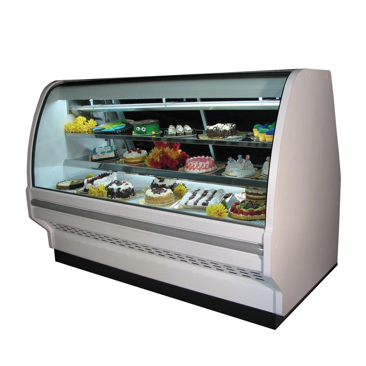 Howard-McCray R-CBS40E-8C-BE-LED 76" Remote Black Refrigerated Bakery Display Case
