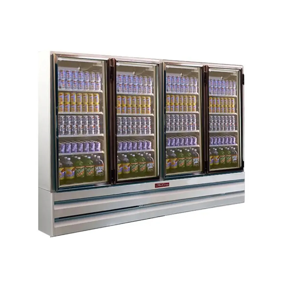 Howard-McCray GF88BM-FF 103" 4 Glass Door Merchandiser Freezer in White, 88 cu. ft.