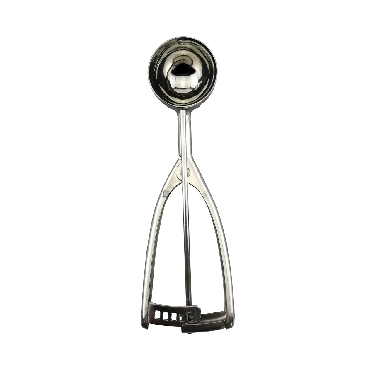 CAC China SICD-40S Squeeze Disher, #40, 0.88 oz., Ambidextrous, Stainless Steel Scoop