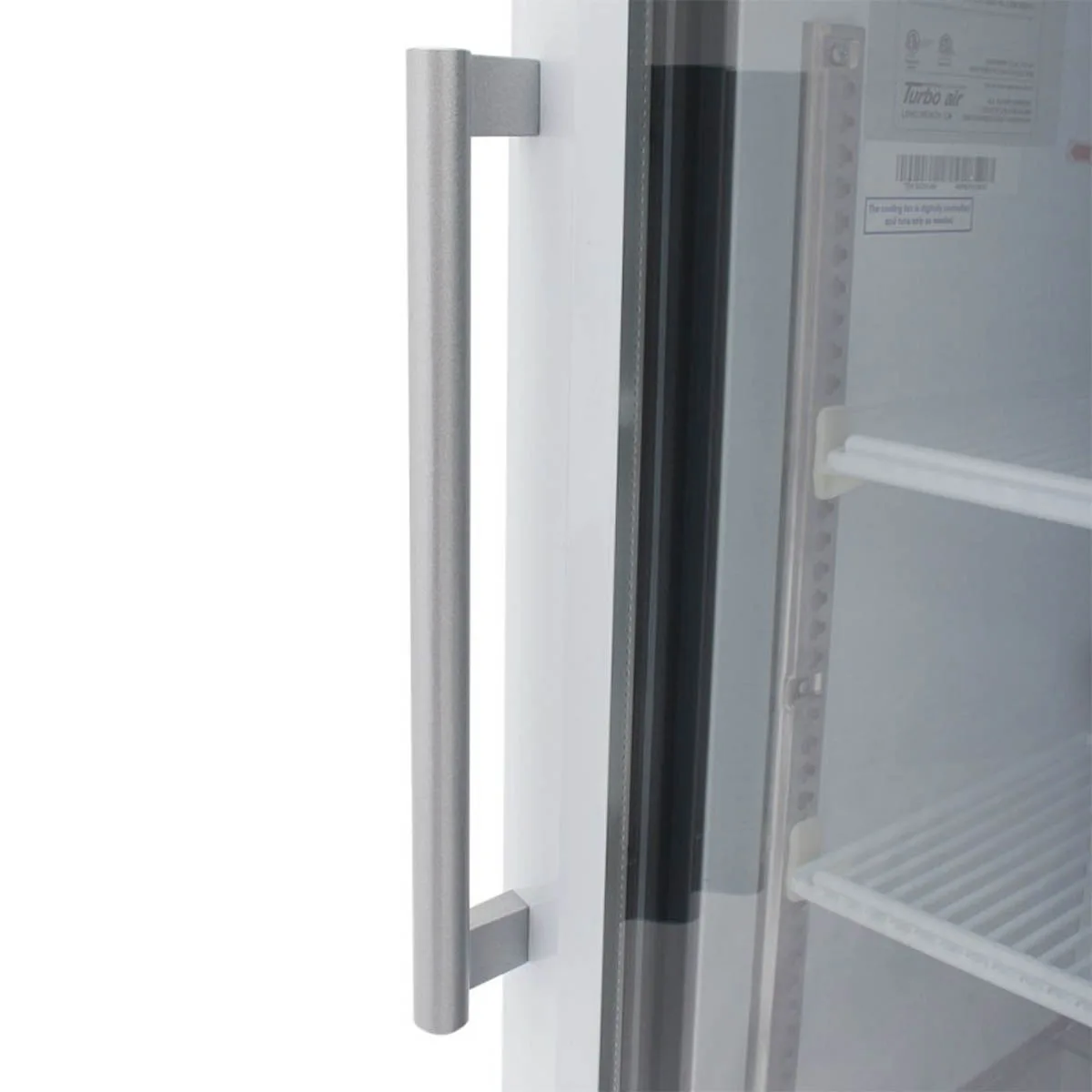 Turbo Air TGM-5SD-N6 25" Glass Door Refrigerator, 4.45 cu ft, White, Low‑E Pane, LED, 1/8 HP, 115V