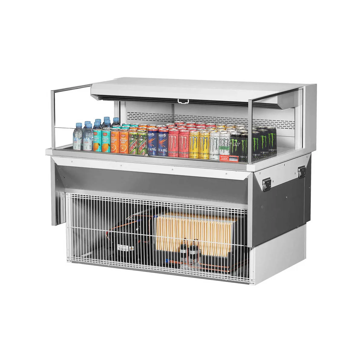 Turbo Air TOM-48L-UF-W(B)-1SI-N 48" Drop In Open Refrigerated Deli Display Case